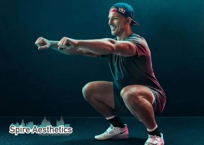 Image of man build leg muscle Welford on Avon through exercise