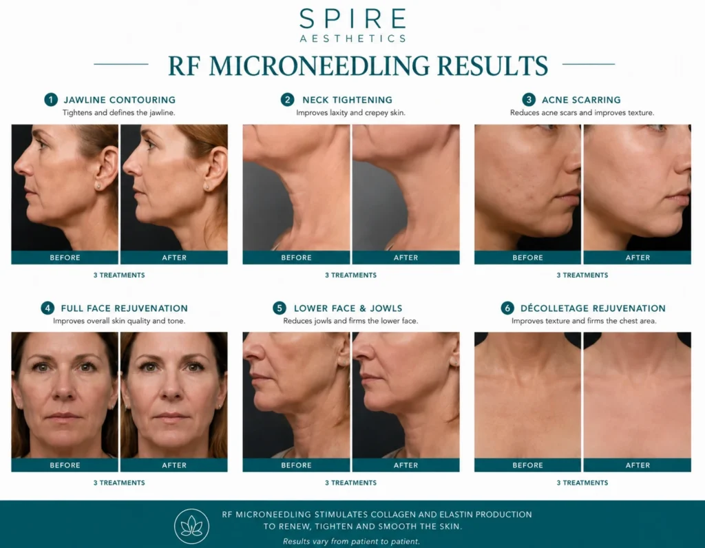 RF Microneedling Skin tightening Welford on Avon results
