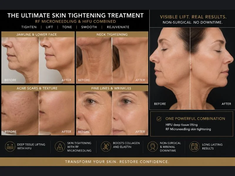 Results of combined treatment for the ultimate skin tightening treatment Welford on Avon