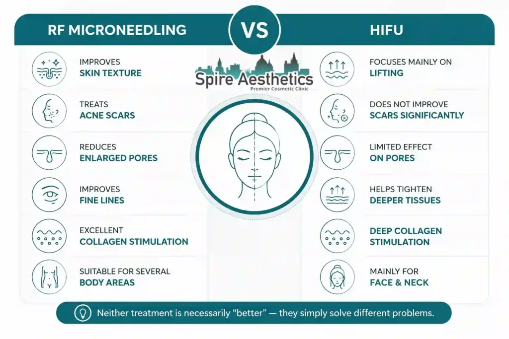 RF Microneedling vs HIFU: Which Treatment Gives Better Results Welford on Avon?